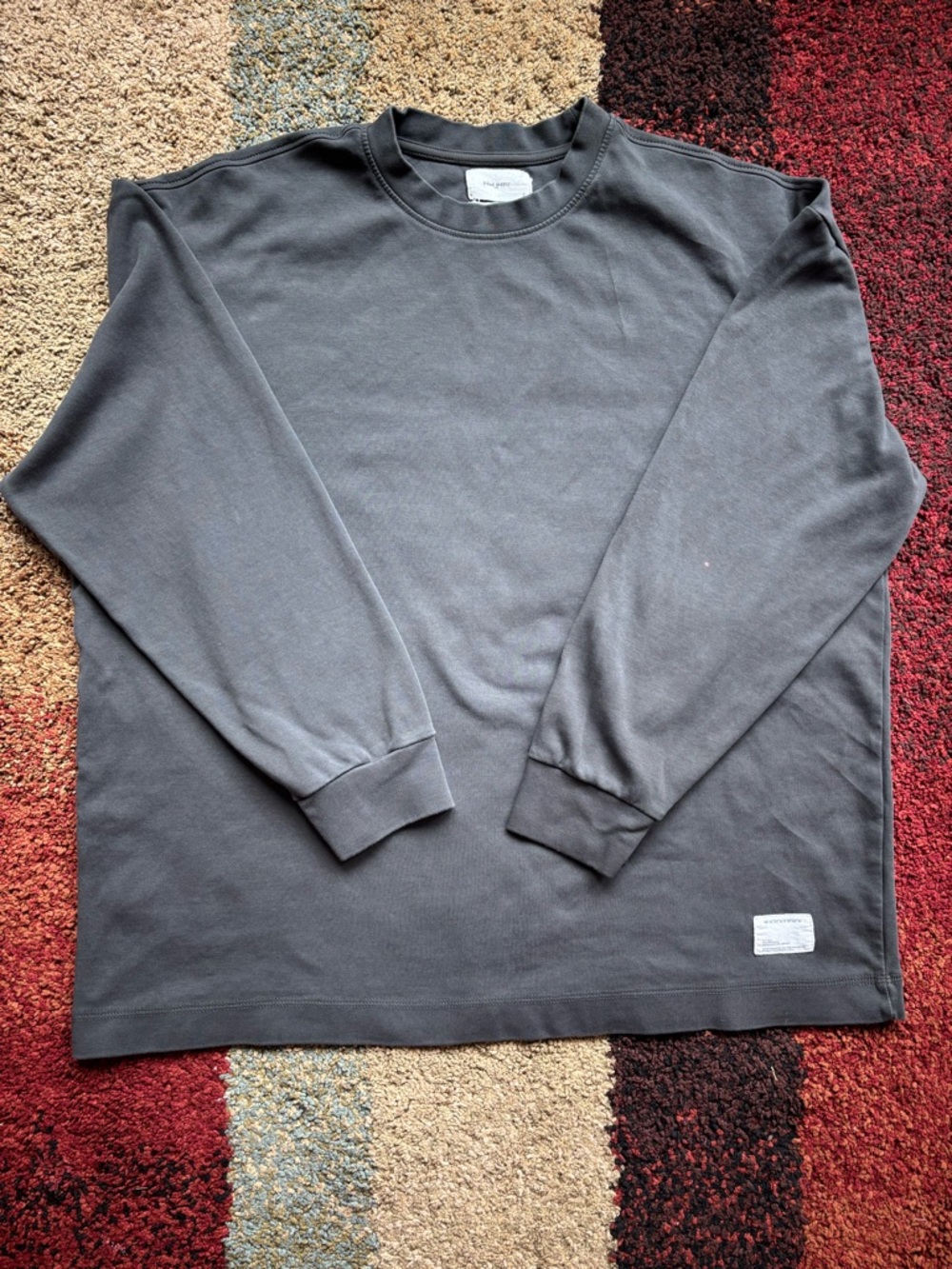 Men’s XL Gray Long Sleeve Crewneck Shirt (Cotton Blend) – Public Supply